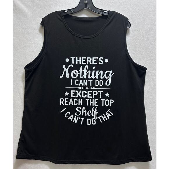 Gothic Graphic Tank Top 3XL There's Nothing I Can't Do Dark Cottage Fairy Boho - Picture 1 of 5